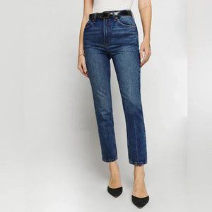 Reformation Liza Ultra High Rise Straight Leg Jeans Icarian 31
